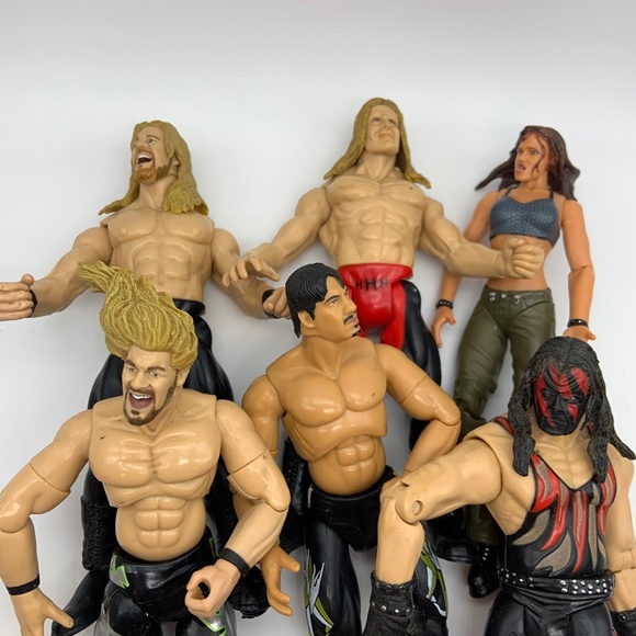 Vintage 90s Jakks Pacific WWE Wrestling Figurines - Lot of Six! - Picture 2 of 14